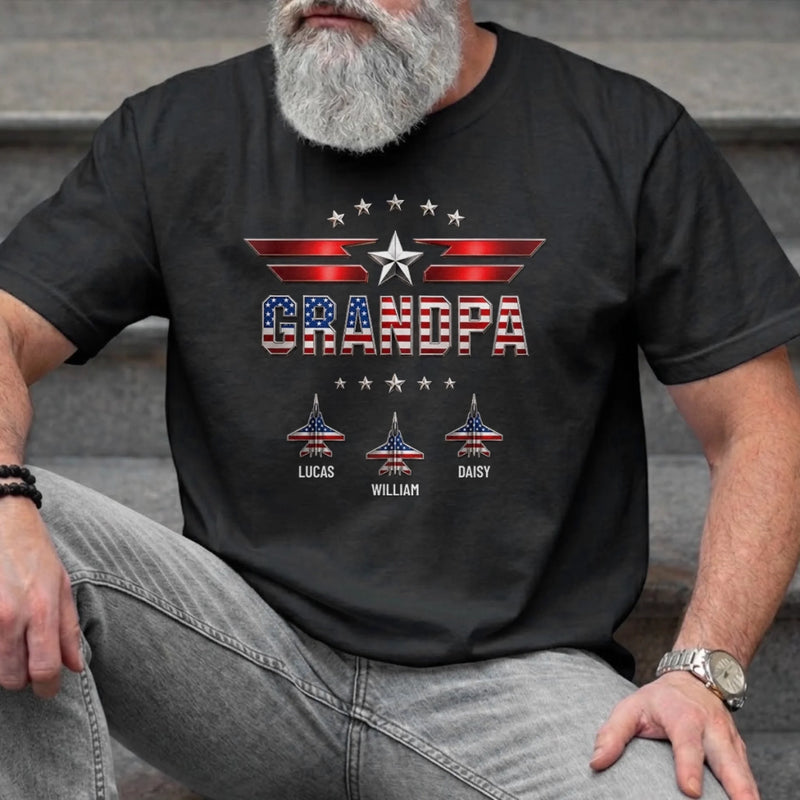Custom T-shirt, Hoodie - Personalized America 250th Anniversary Father's Day Gifts For Dad, Grandpa - Patriot Since Day One