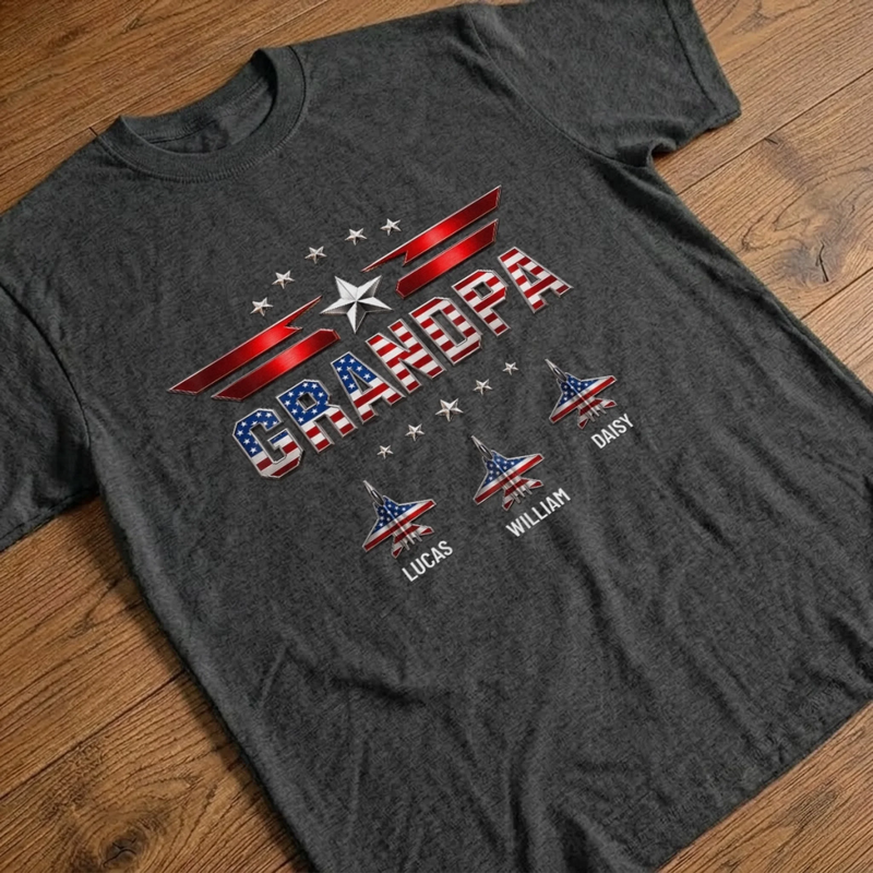 Custom T-shirt, Hoodie - Personalized America 250th Anniversary Father's Day Gifts For Dad, Grandpa - Patriot Since Day One