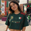 Custom Women's Mexico 2026 Jersey Crop Tee - Personalized Birthday Gifts For Soccer Lovers, Sports Fans, Sports Lovers - Viva La Passion On Pitch