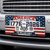 Custom License Plate - Personalized America 250th Anniversary Gifts For Mom, Dad, Brother, Sister, Kids - We Shine Best Together