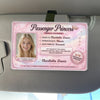 Custom Photo Acrylic Car Visor Clip - Personalized Anniversary Wedding Gifts For Wife, Girlfriend - Certified Princess On Board