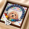 Custom Photo Rainbow Bridge Bracelet - Personalized Pet Memorial Sympathy Gifts For Dogs, Cats - Forever Close To Heart