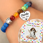 Custom Photo Rainbow Bridge Bracelet - Personalized Pet Memorial Sympathy Gifts For Dogs, Cats - Until I See You Again