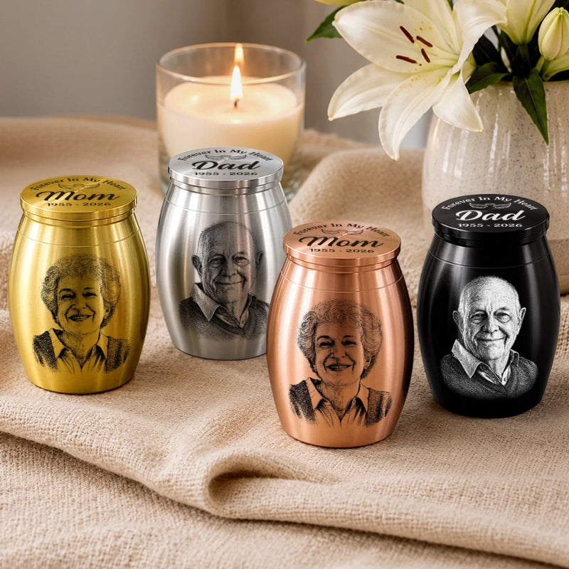 Custom Photo Memorial Urn - Personalized  Memorial Sympathy Gifts For Loss Of Mom, Dad – A Sacred Place For Love