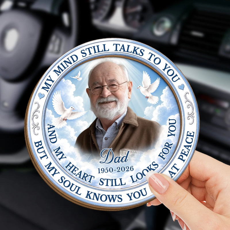 Custom Photo Car Visor Clip - Personalized Memorial Sympathy Gifts For Loss Of Mom, Dad - Your Love Still Guides Me