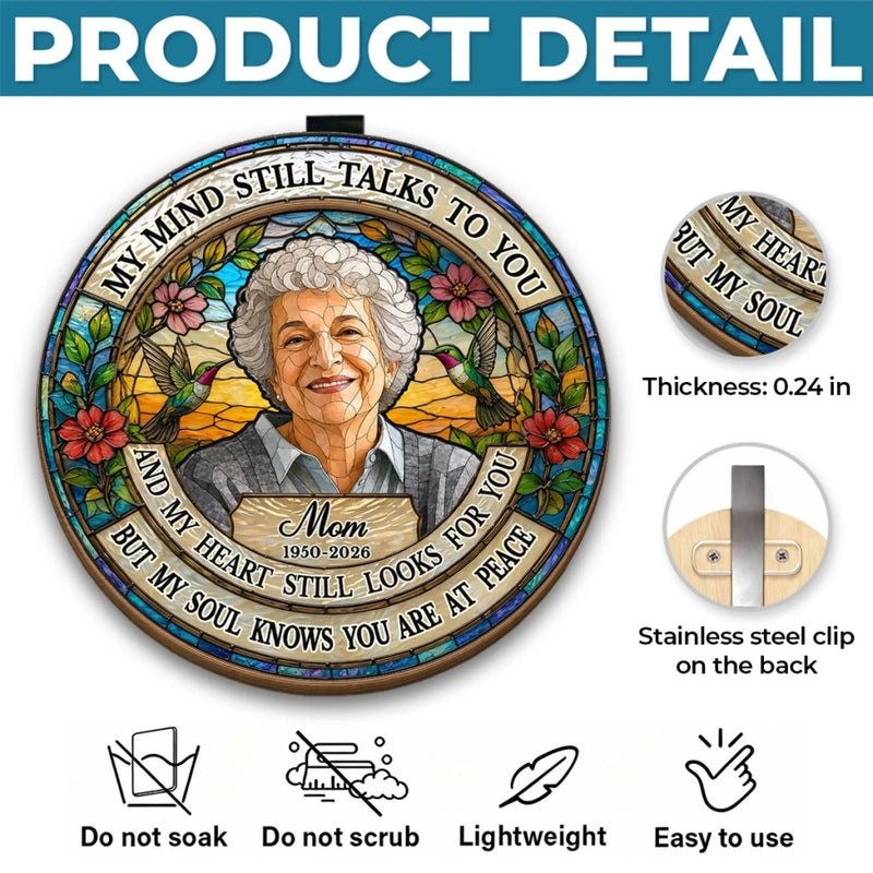 Custom Photo Car Visor Clip - Personalized Memorial Sympathy Gifts For Loss Of Mom, Dad - Gone Yet Forever In My Heart