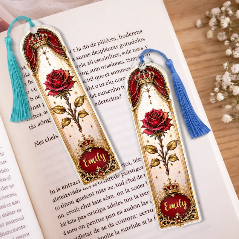 Custom Acrylic Bookmark - Personalized Bookish Gifts For Book Lovers, Bookworms, Readers - Every Page A New Beginning