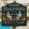 Custom Wood Sign - Personalized Summer Vacation And Travel Gifts For Husband And Wife, Him And Her - Where Summer Never Ends