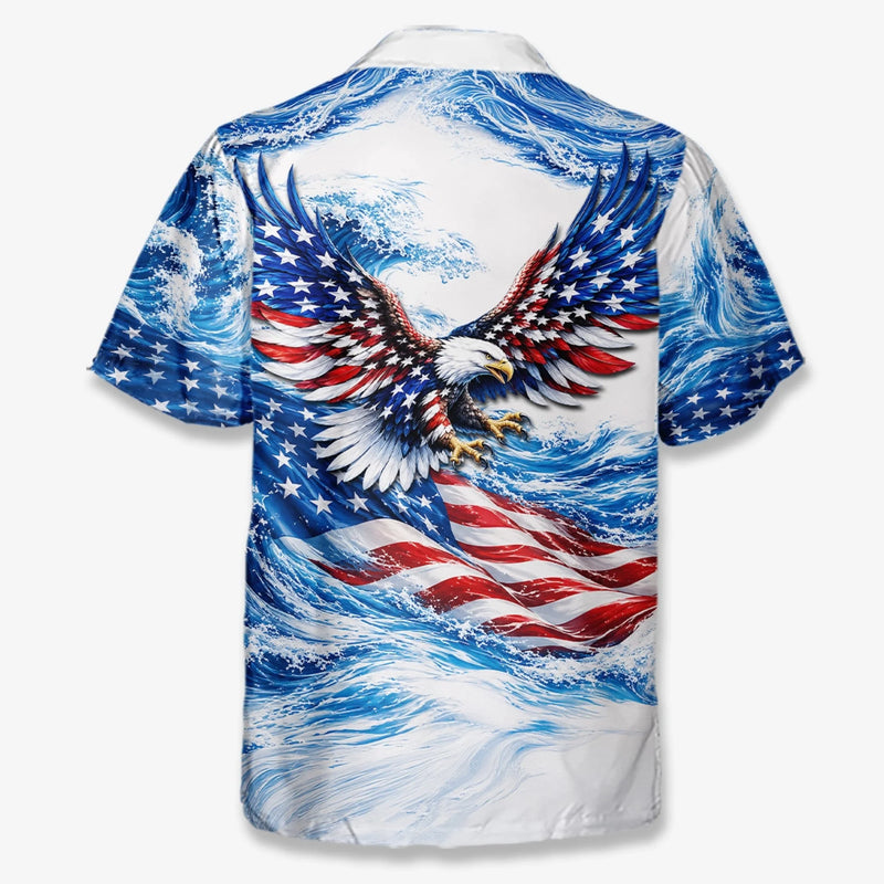 Custom Unisex Tropical Hawaiian Aloha Shirt - Personalized America 250th Anniversary Gifts For Mom, Dad, Brother, Sister, Kids - Generations of Strength