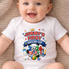 Custom World Football Baby Onesie - Personalized Baby Shower, Gender Reveal Gifts For Football Lovers, New Moms, New Dads - My Very First Gold Cup
