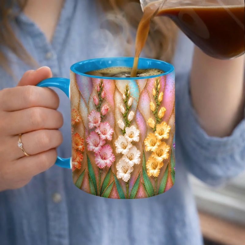 Custom Accent Mug - Personalized Best Friend Birthday Gifts For Women, Besties, Sisters, BFF - Blooms Of Our Birth