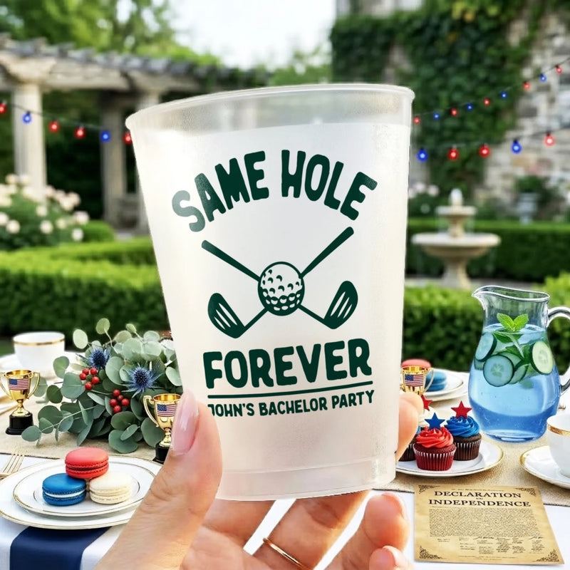 Custom Bachelor Golf Party Cups - Personalized Birthday Gifts For Golf Lovers, Sports Fans, Sports Lovers - Fairways And Good Days