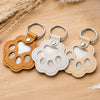 Custom Photo Leather Pet Hair Keychain - Personalized Pet Memorial Sympathy Gifts For Dogs, Cats - Love Never Leaves