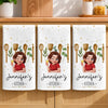 Custom Kitchen Towel - Personalized Birthday Gifts For Her, Mom, Grandma - A Pinch Of Happiness