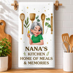 Custom Kitchen Towel - Personalized Birthday Gifts For Her, Mom, Grandma - Welcome To My Sweet Oasis