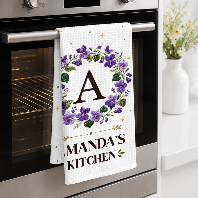 Custom Kitchen Towel - Personalized Best Friend Birthday Gifts For Women, Besties, Sisters, BFF, Yourself - Our Little Homemade Paradise