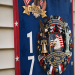 Custom Porch Banner Set - Personalized America 250th Anniversary Gifts For Mom, Dad, Brother, Sister, Kids - Freedom Never Fades