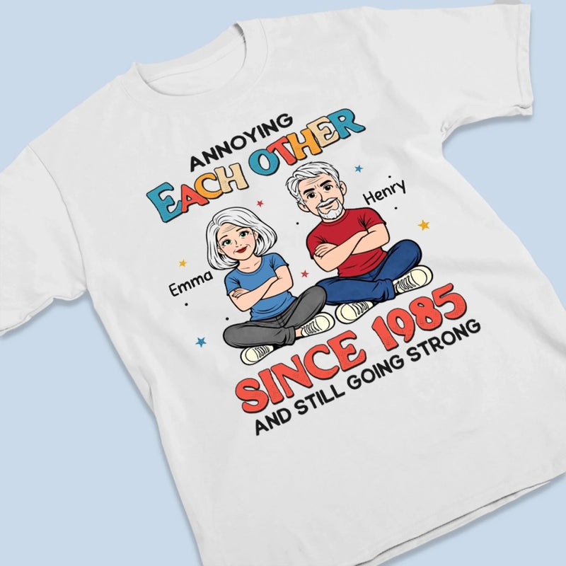 Custom T-shirt, Premium T-shirt, Hoodie - Personalized Anniversary Wedding Gifts For Husband And Wife, Him And Her - Stuck With You Forever, Unfortunately