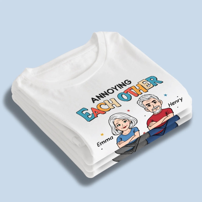 Custom T-shirt, Premium T-shirt, Hoodie - Personalized Anniversary Wedding Gifts For Husband And Wife, Him And Her - Stuck With You Forever, Unfortunately