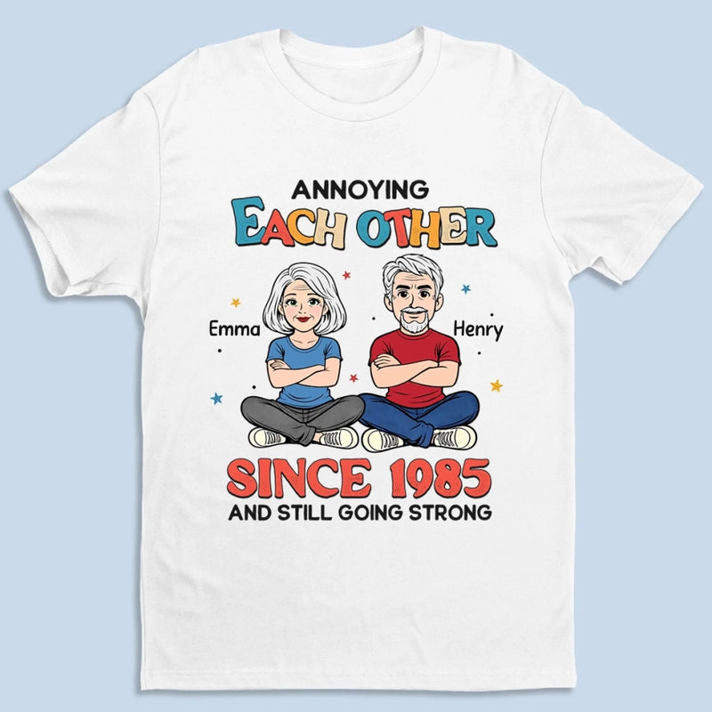 Custom T-shirt, Premium T-shirt, Hoodie - Personalized Anniversary Wedding Gifts For Husband And Wife, Him And Her - Stuck With You Forever, Unfortunately