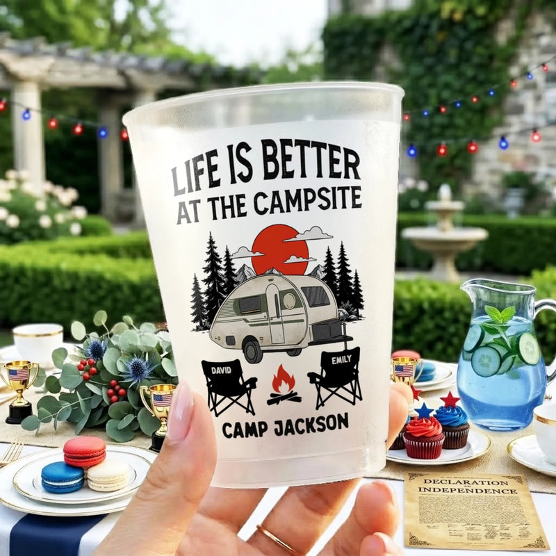Custom Party Cups - Personalized Birthday Camping Gifts For Campers - Camp More Worry Less