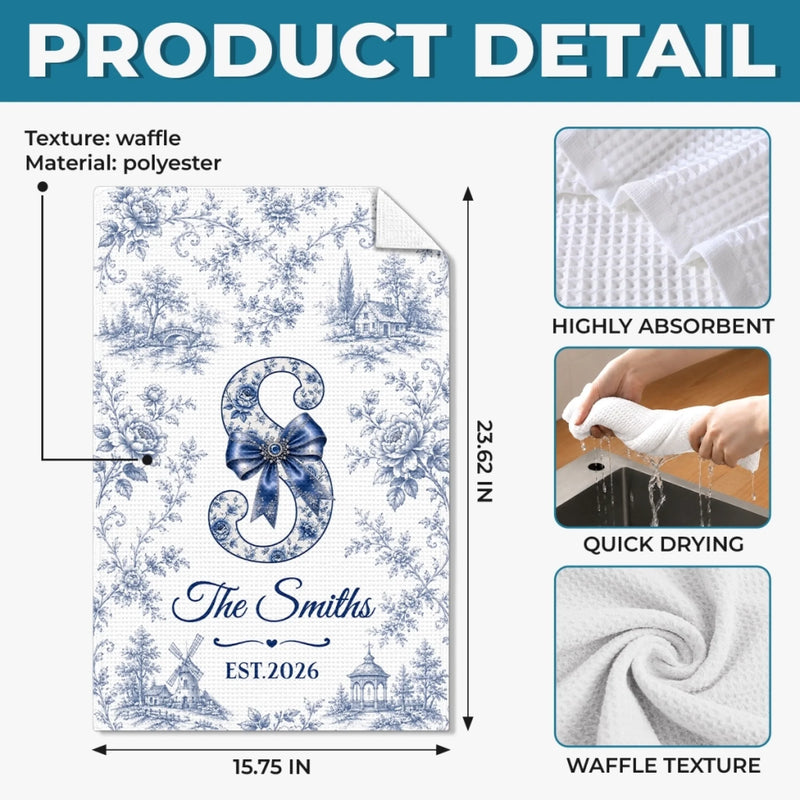 Custom Kitchen Towel - Personalized Birthday Gifts For Best Friends, Family, Yourself - Our Little Peaceful Sanctuary