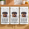 Custom Kitchen Towel - Personalized Birthday Gifts For Dog Cat Lovers, Dog Dad And Mom, Cat Owners - Master Of The Kitchen Stare
