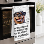 Custom Kitchen Towel - Personalized Birthday Gifts For Dog Cat Lovers, Dog Dad And Mom, Cat Owners - Master Of The Kitchen Stare