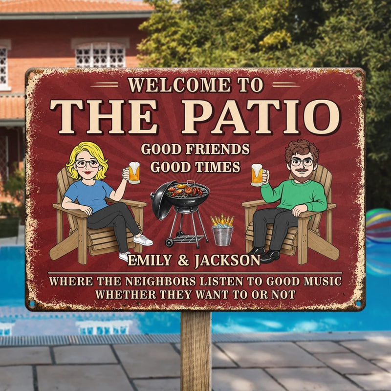 Custom Home Decor Metal Sign - Personalized  Summer Vacation And Travel Gifts For Husband And Wife, Him And Her - Good Times Never Get Old