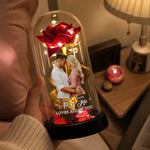 Custom Name Rose Couple Gifts - Personalized LED Flower Lamp