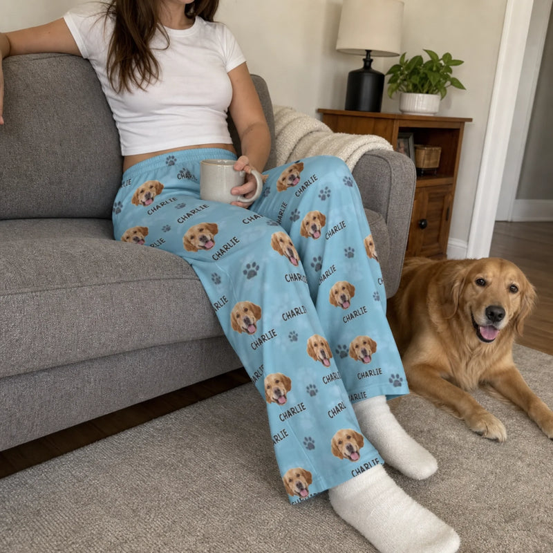 Custom Photo Pawsome Christmas Vibes! - Dog & Cat Personalized Custom Pajama Pants - Christmas Gift For Pet Owners, Pet Lovers