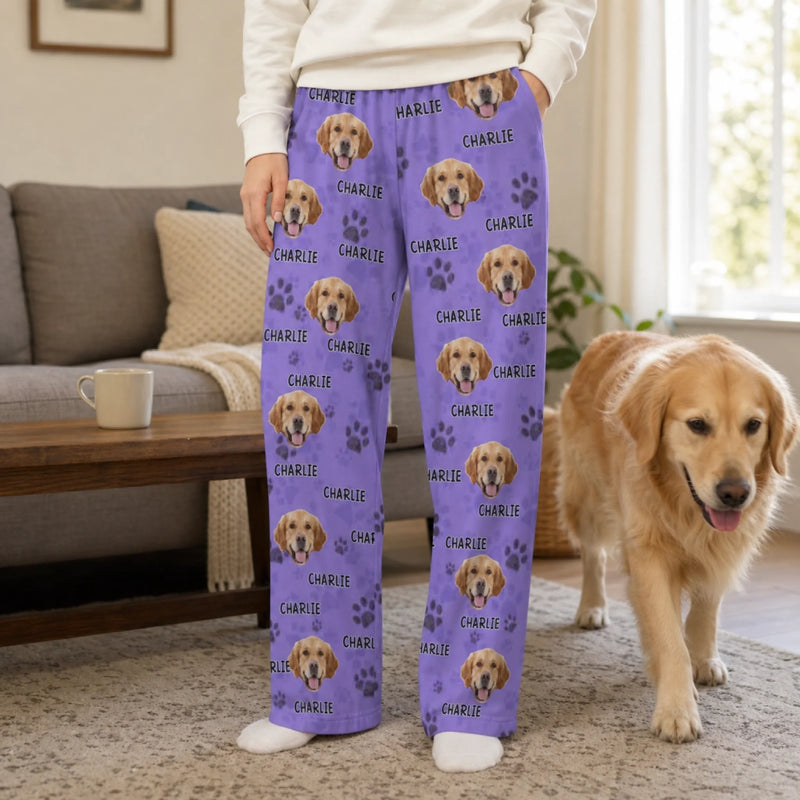 Custom Photo Pawsome Christmas Vibes! - Dog & Cat Personalized Custom Pajama Pants - Christmas Gift For Pet Owners, Pet Lovers
