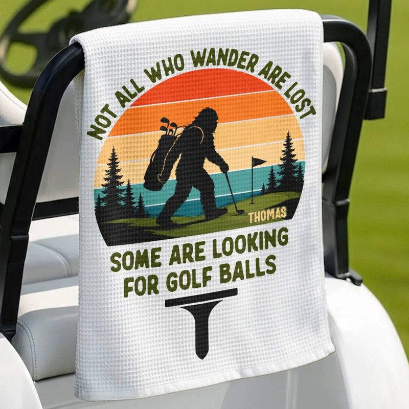 Custom Golf Towel - Personalized Birthday Gifts For Golf Lovers, Sports Fans, Sports Lovers - Swing Relax Repeat