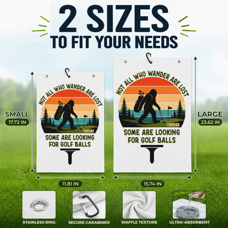 Custom Golf Towel - Personalized Birthday Gifts For Golf Lovers, Sports Fans, Sports Lovers - Swing Relax Repeat