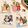 Custom Photo Shaped Acrylic Keychain - Personalized Best Friend Birthday Gifts For Women, Besties, Sisters, BFF - Carry Your Best Moments