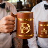 Custom Wooden Barrel Beer Mug - Personalized Birthday Gifts For Men, Dad, Brother, Grandpa, Husband - Classic Never Out Of Style