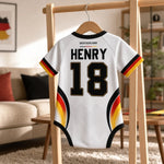 Custom France World Football Baby Jersey Bodysuit
 - Personalized Baby Shower, Gender Reveal Gifts For New Moms, New Dads, Football Lovers - The Cutest Little Striker