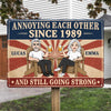 Custom Home Decor Metal Sign - Personalized  Anniversary Wedding Gifts For Husband And Wife, Him And Her - Love You, You Weirdo