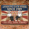 Custom Home Decor Metal Sign - Personalized  Anniversary Wedding Gifts For Husband And Wife, Him And Her - Love You, You Weirdo