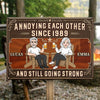 Custom Home Decor Metal Sign - Personalized  Anniversary Wedding Gifts For Husband And Wife, Him And Her - Stuck With You