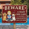 Custom Home Decor Metal Sign - Personalized  Birthday Gifts For Dog Lovers, Dog Dad And Mom - Welcome To Our Furry Madhouse