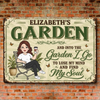 Custom Home Decor Metal Sign - Personalized  Birthday Garden Gifts For Gardeners - Losing My Mind In The Garden