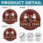 Custom Wood Sign - Personalized Anniversary Wedding Gifts For Husband And Wife, Him And Her - Laughter, Wrinkles And True Love
