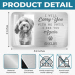 Custom Photo Aluminum Wallet Card - Personalized Pet Memorial Sympathy Gifts For Dogs, Cats - They Lived, They Loved, They Purred