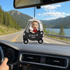 Custom Photo Get Home Safe, We Love You - Family Personalized Custom Car Air Freshener - Gift For Dad, Grandpa