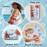 Custom Beach Towel - Personalized Summer Vacation And Travel Gifts For Women, Besties, Sisters, BFF - Beach Queens