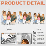 Custom Photo Shaped Acrylic Keychain - Personalized Best Friend Birthday Gifts For Women, Besties, Sisters, BFF - Carry Your Best Moments