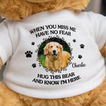 Custom Pet Photo Memorial Gifts - Personalized Teddy Bear Plush