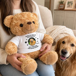 Custom Pet Photo Memorial Gifts - Personalized Teddy Bear Plush