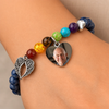 Custom Photo Rainbow Bridge Bracelet - Personalized Memorial Sympathy Gifts For Loss Of Mom, Dad - Loved Always Remembered Forever